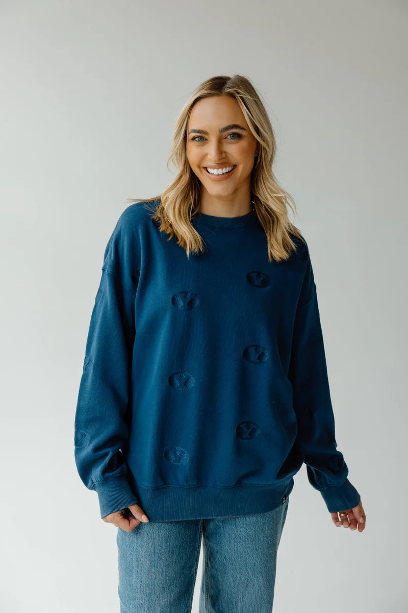 BYU Ritter Repeat Lantern Sleeve Crew | Gameday Social
