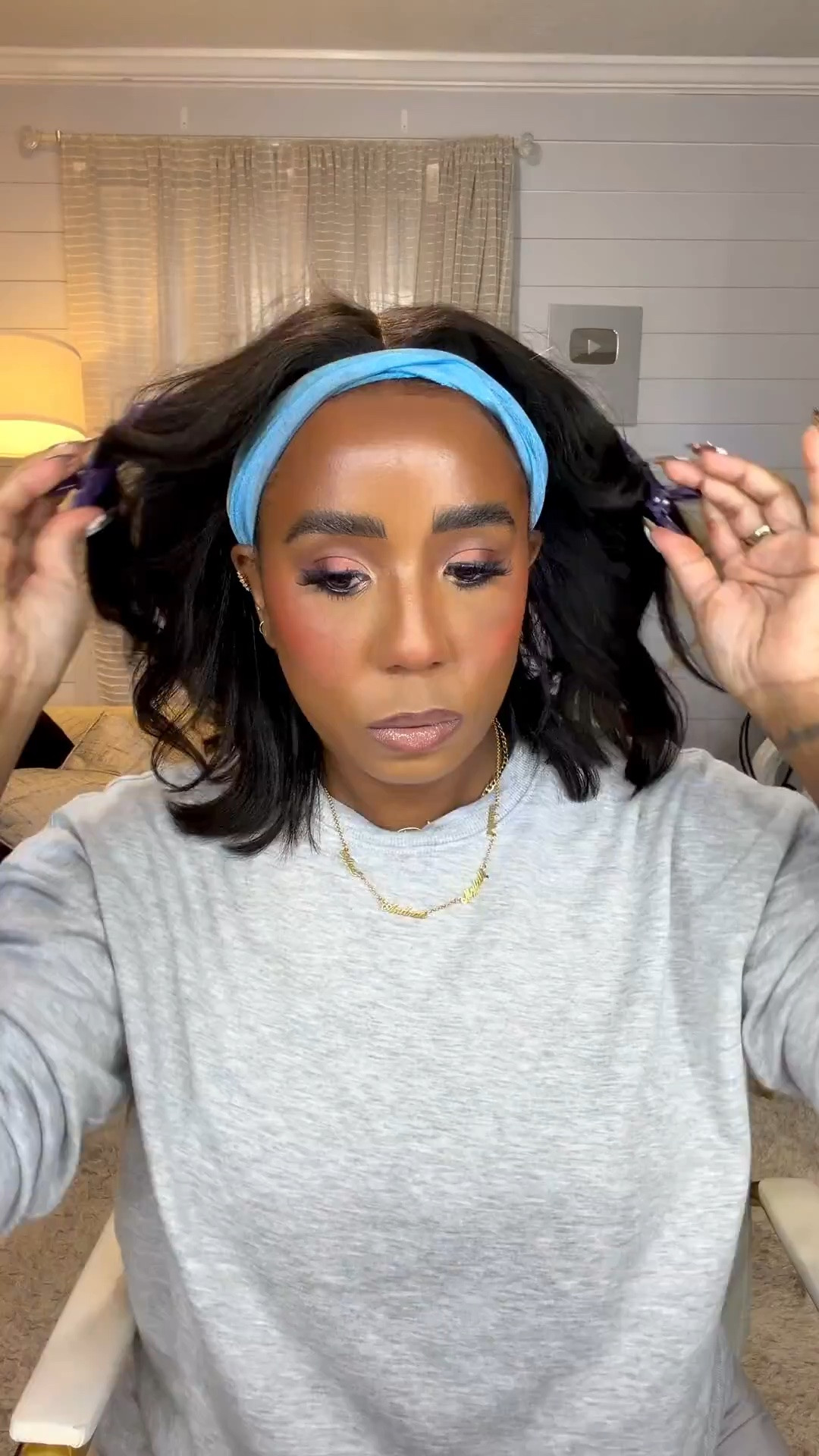 I love my T3 curling iron 🫶🏽. This exact wig is linked on my TIKTOK, however I linked a similar one 

#LTKOver40 #LTKMidsize