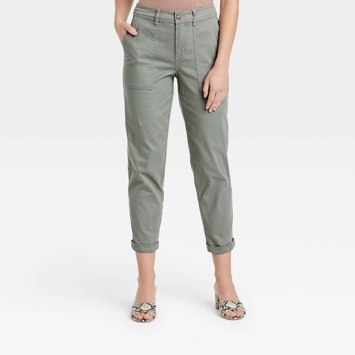 Women's High-Rise Utility Ankle Pants - A New Day™ | Target