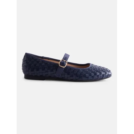Scenario Women's Woven Mary Jane Flats | Walmart (US)