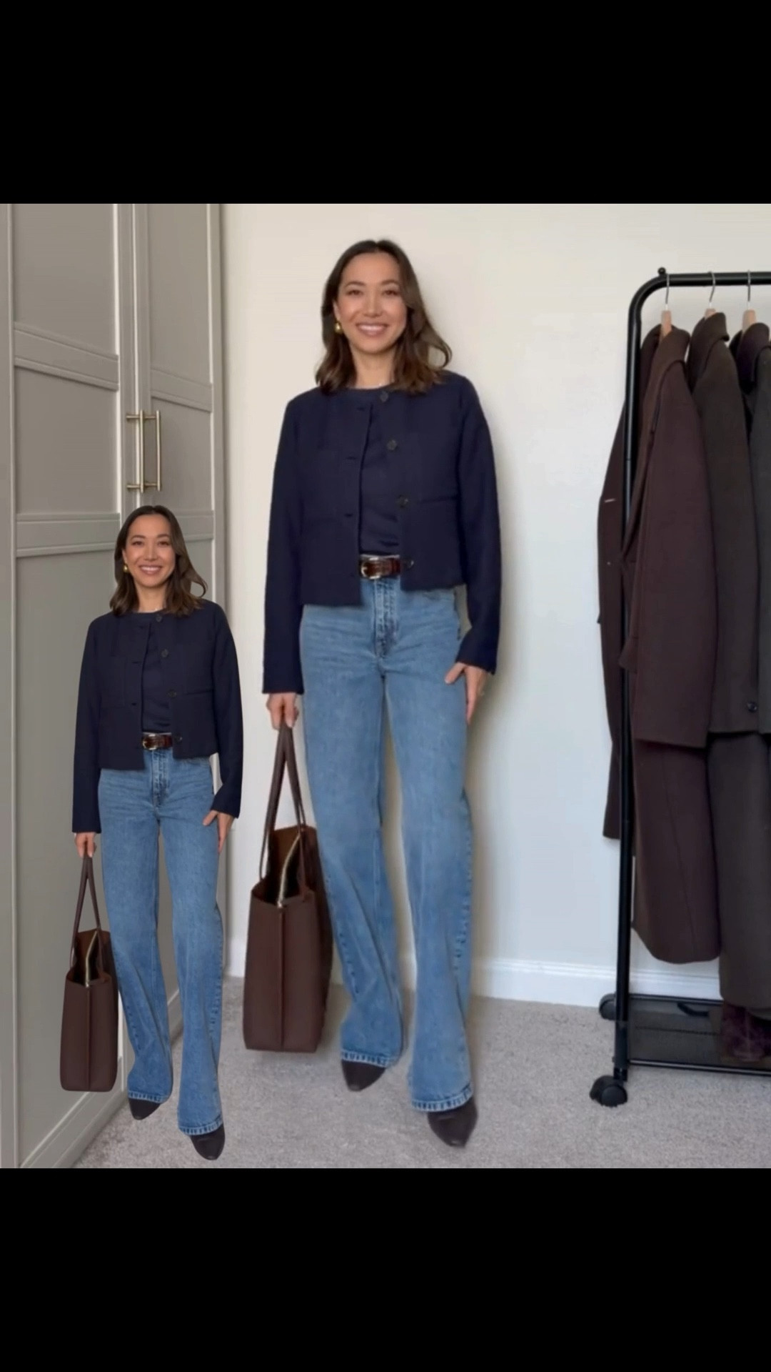 Spring work outfit

Br factory collarless jacket 
Br mid rise 90s loose jeans 
Quince leather tote 
Jcrew boots 

#LTKWorkwear