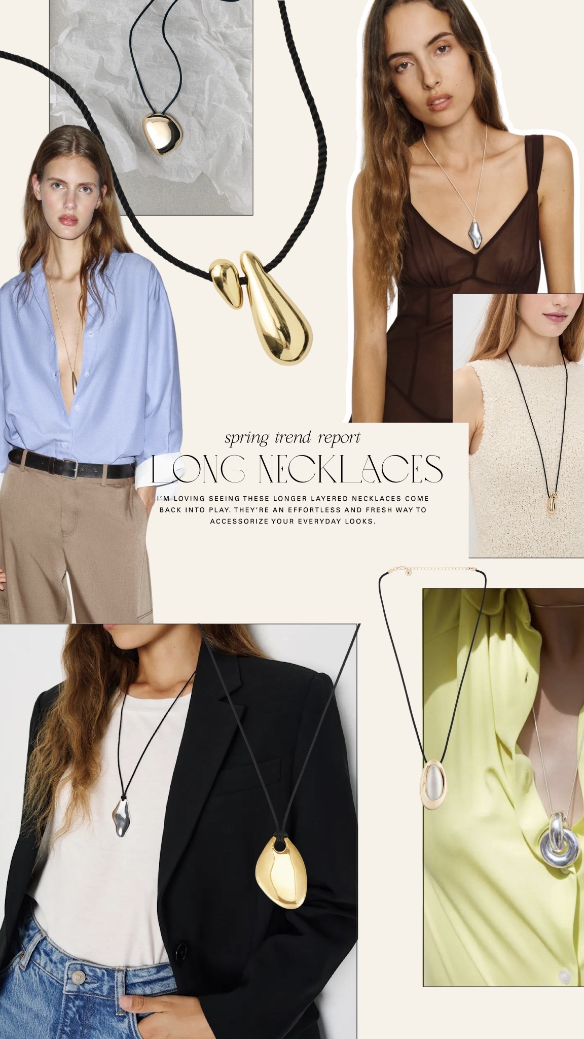 Loving long necklaces right now and these are big trend for spring. 

#LTKootd #LTKSeasonal