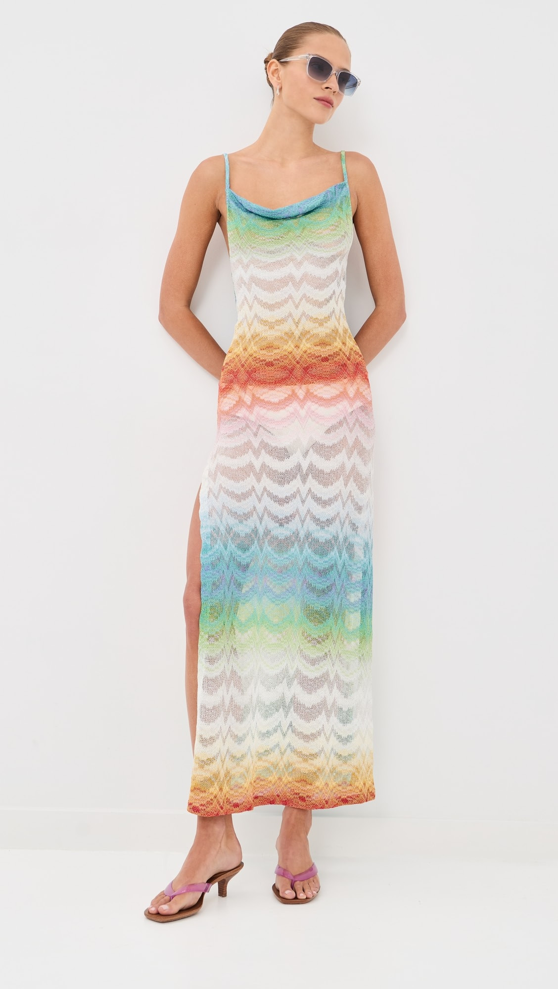Cowl Neck Long Cover Up Dress | Shopbop
