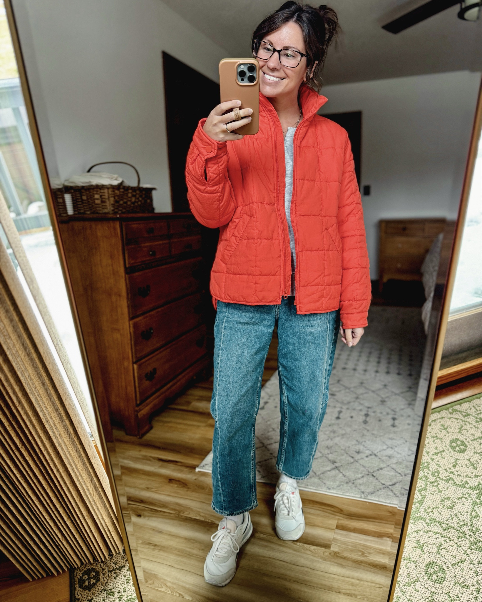 MOMco outfit!

Small in my lace trim sweatshirt and 0 petite in my barrel jeans. My sneakers are size 6.5!
My jacket is size small♥️

#LTKSeasonal #LTKPetite #LTKgrwm