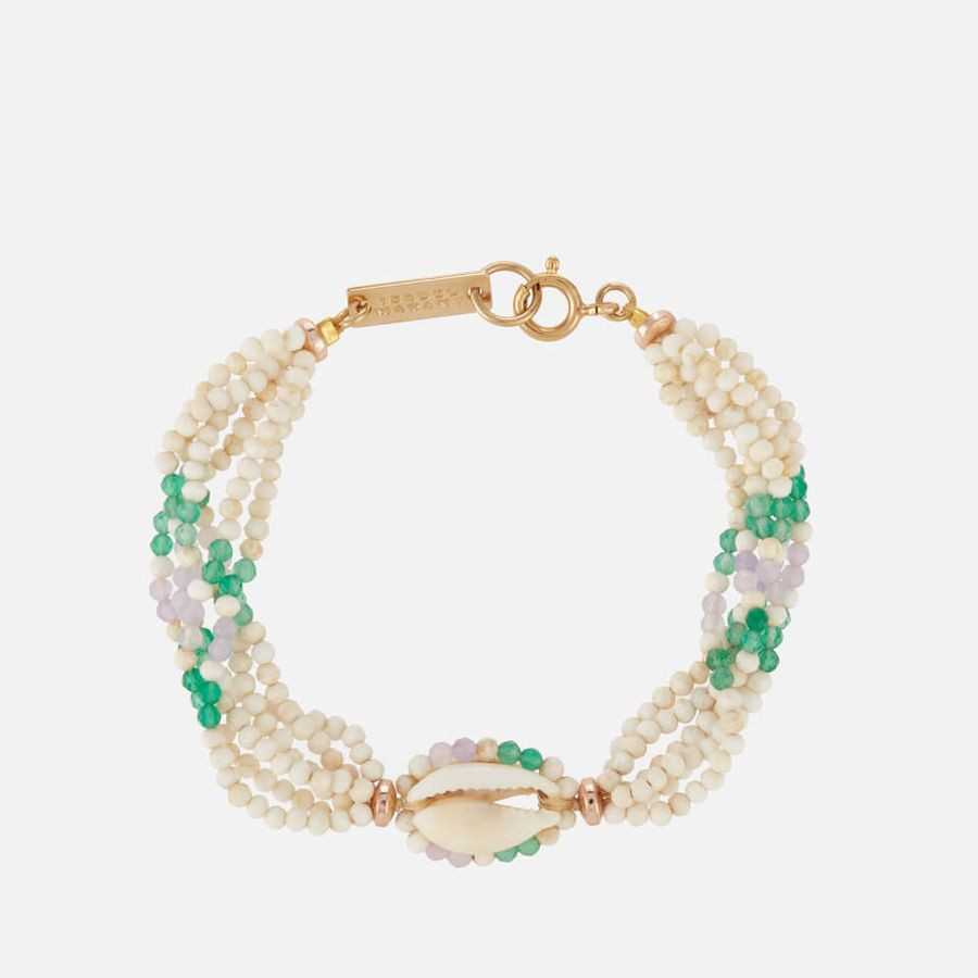 Isabel Marant Gold-Tone, Shell and Bead Bracelet | Coggles (Global)