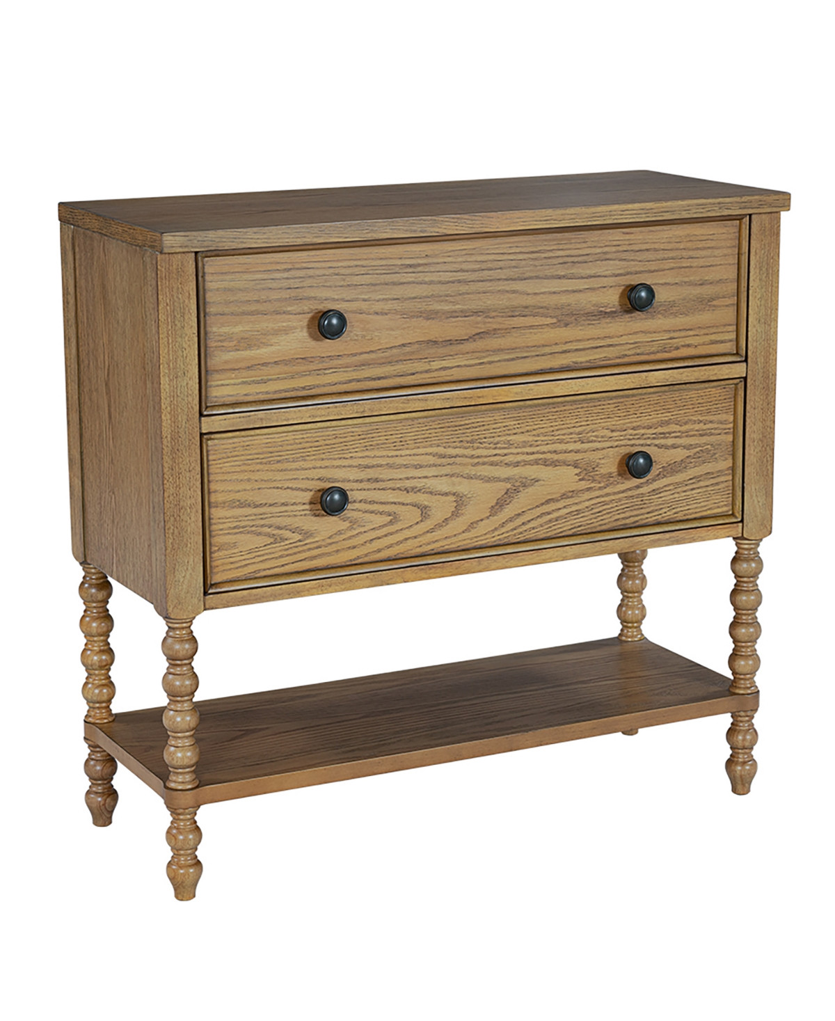 Madison Park Signature 36" Solid Wood Frames 2-Drawer Accent Chest - Natural | Macy's