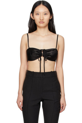 SSENSE Exclusive Black Curly Bra Camisole | SSENSE