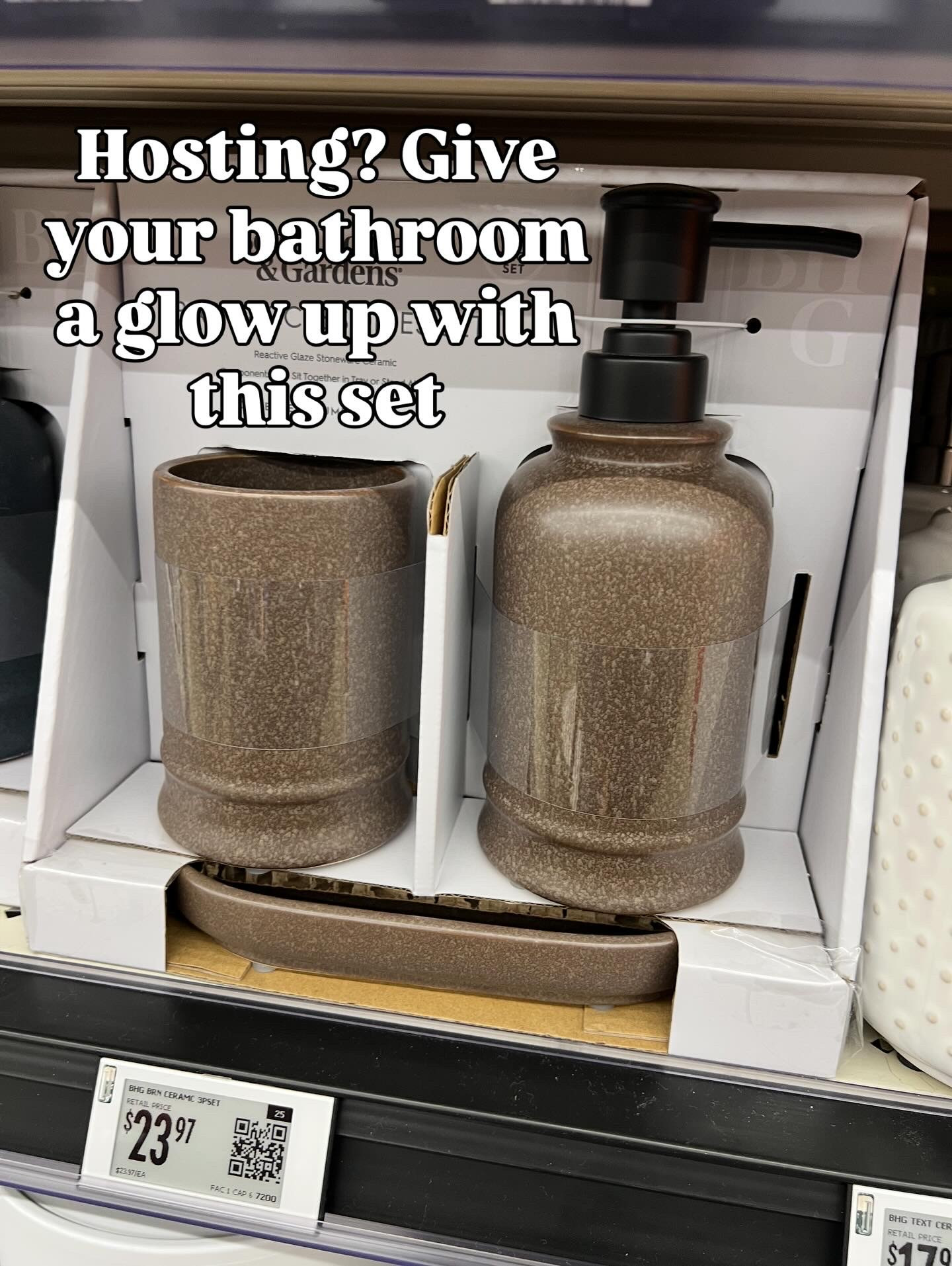 It’s the little things! Walmart has the prettiest bathroom sets. This one comes in several colors. 

#LTKHoliday #LTKCyberWeek #LTKHome