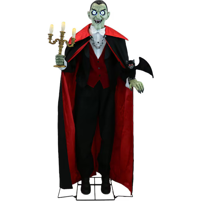 Haunted Hill Farm 5.5-ft Animatronic Vampire Free Standing Decoration | Lowe's