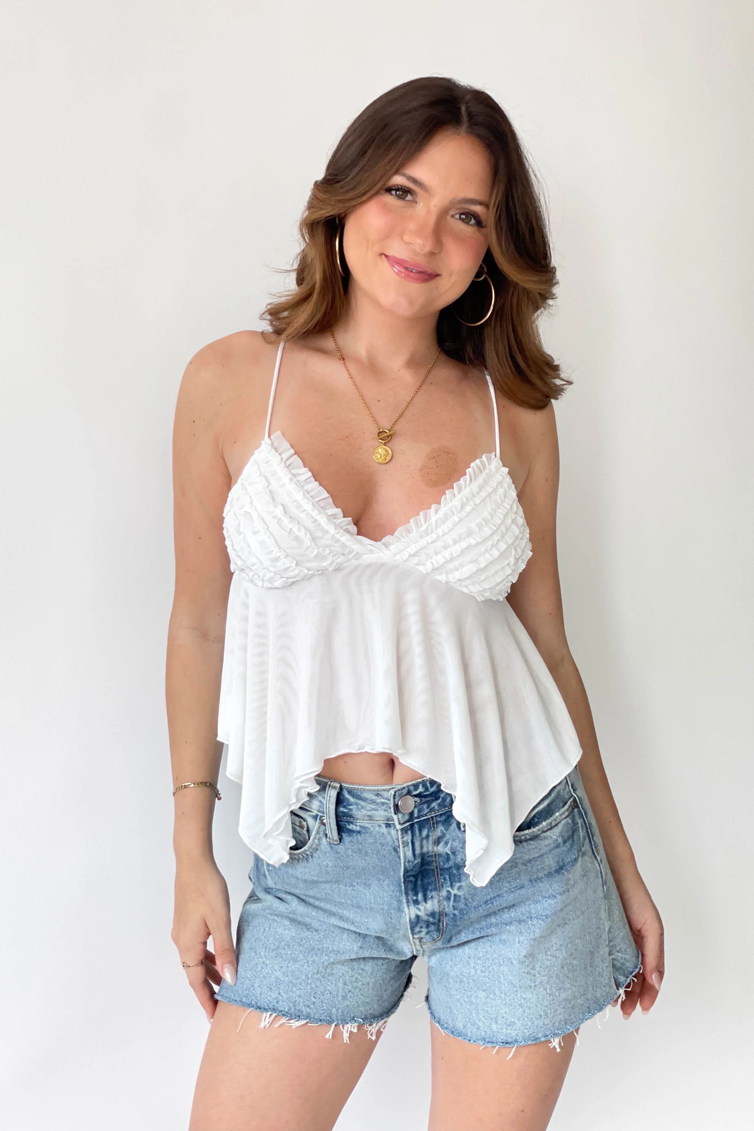 Adore You Top in White | Grey Bandit