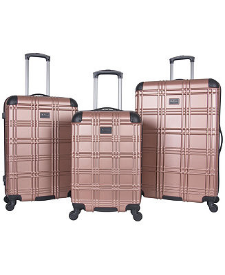 Ben Sherman Nottingham 3 Piece Lightweight Hardside Travel Luggage Set - Macy's | Macy's Canada