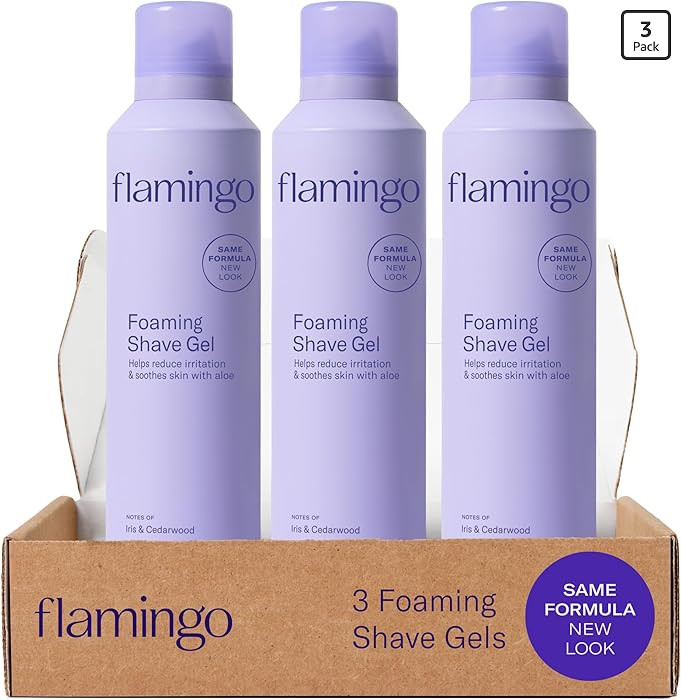 Flamingo Shaving Gel for Women, Foaming Gel with Aloe Vera, 6.7oz, 3ct | Amazon (US)