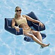 Floating Mesh Pool Chair with Ottoman & Polystyrene Bead Filling - Multiple Colors Available | Frontgate