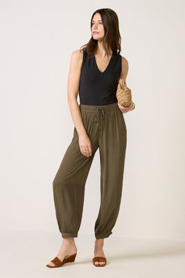SANCTUARY Women's Melody Soft Micro Balloon Pants, Size XS, Green | Evereve