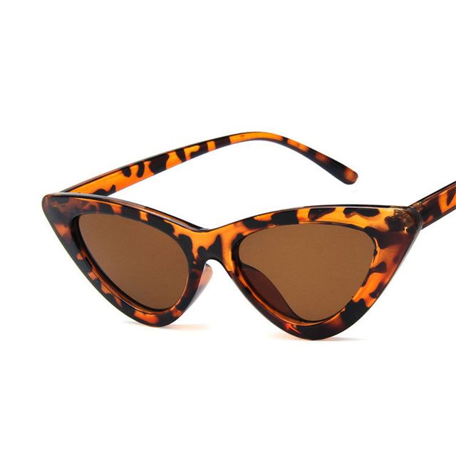 ZXWLYXGX Retro Small Cat Eye Triangle Sunglasses Women Brand Vintage Cateye Frame Mirror Lens Sex... | Aliexpress USA