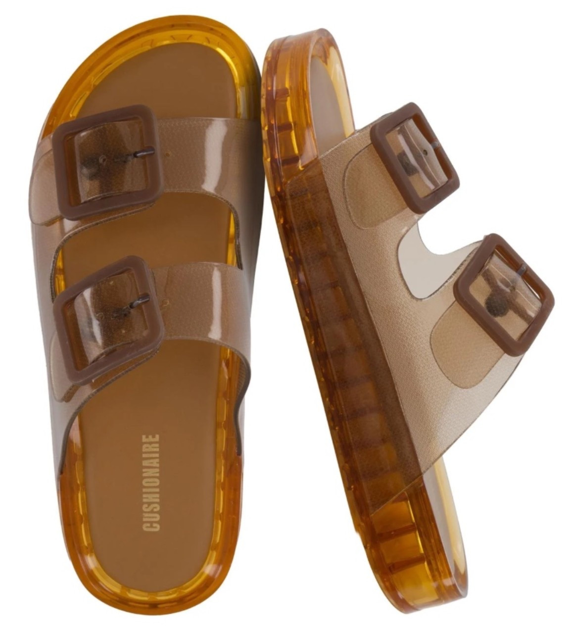 jelly double buckle sandal // pool + beach shoe