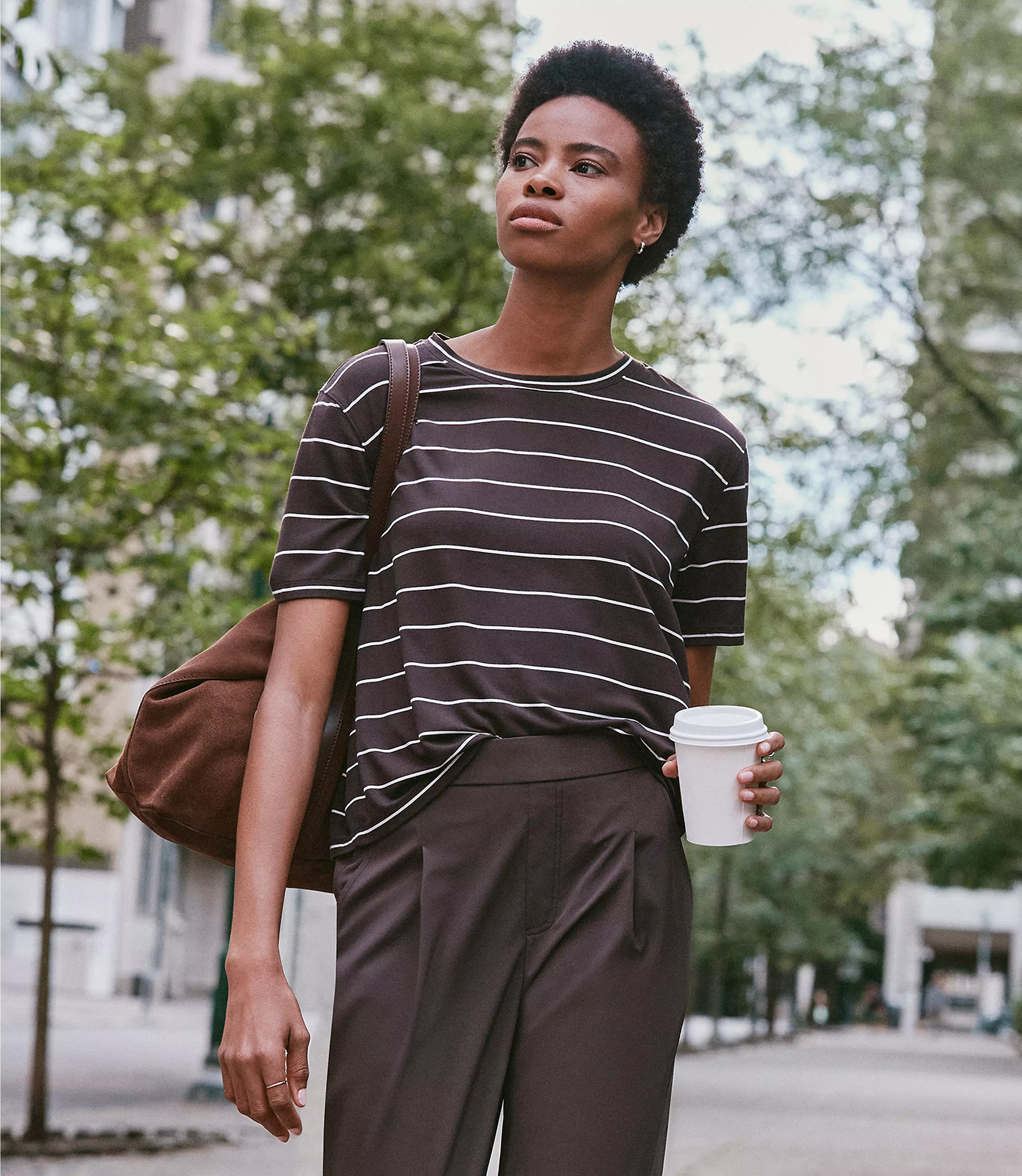 Lou & Grey Striped Essential Modal Tee | LOFT