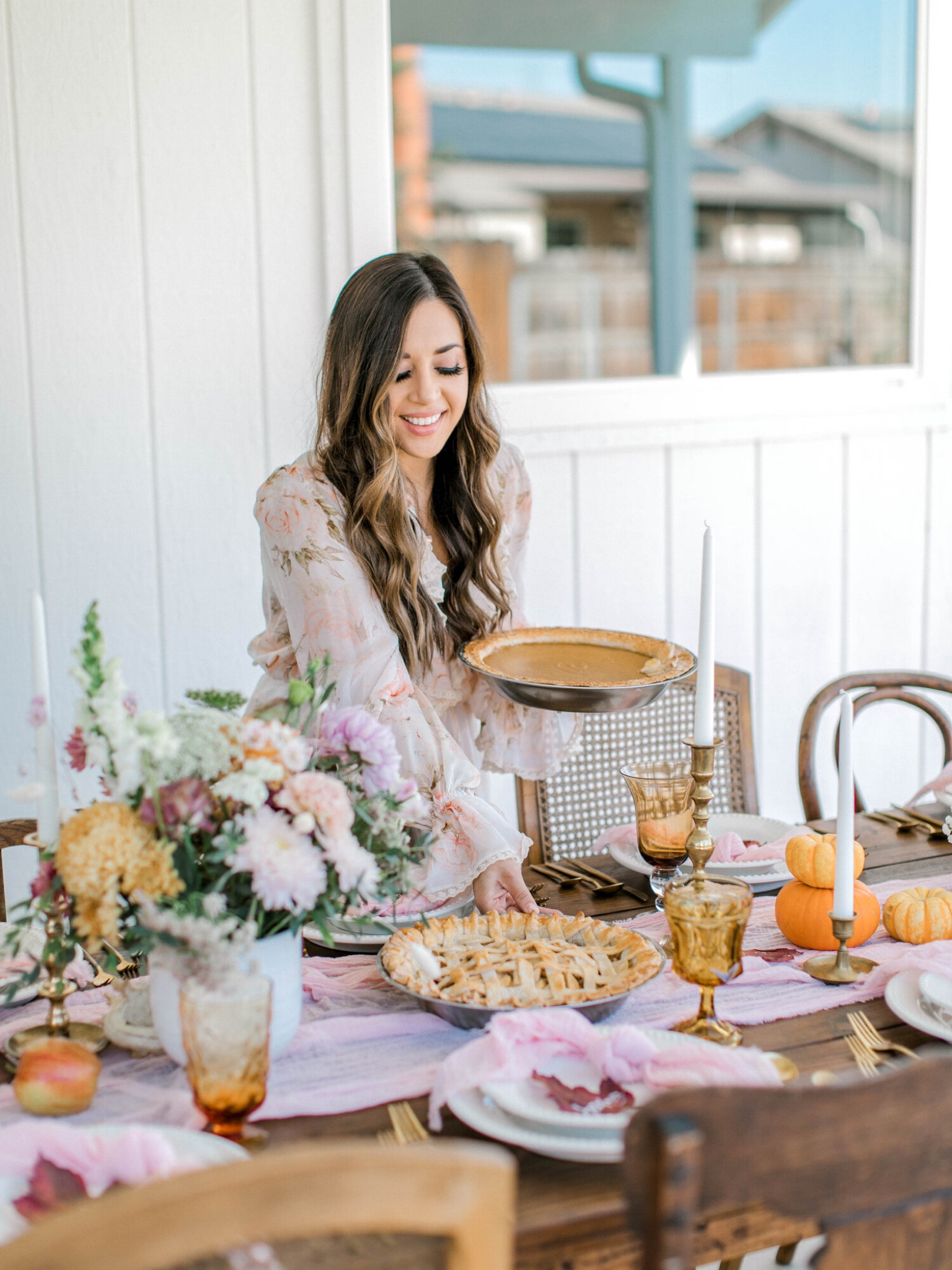 Creating the table decor for the Holidays has always been such a special hobby for me. I can remember even as a young girl helping my mom set the table for a regular week night for our family was so important to me. It helped me too feel like a grown up! So now that I officially am a grown up (or so they tell me.. haha) I put a lot more thought and energy into my table settings, but still love every single moment of it! This year I had the pleasure of hosting our Friendsgiving so of course I decided to make a real production of it.  I got to work with a few of my favorite companies to create a styled shoot type vibe that showcases all the amazing work they do. 

Thanksgiving / friendsgiving / holiday decor / fall table

#LTKhome #LTKparties #LTKSeasonal