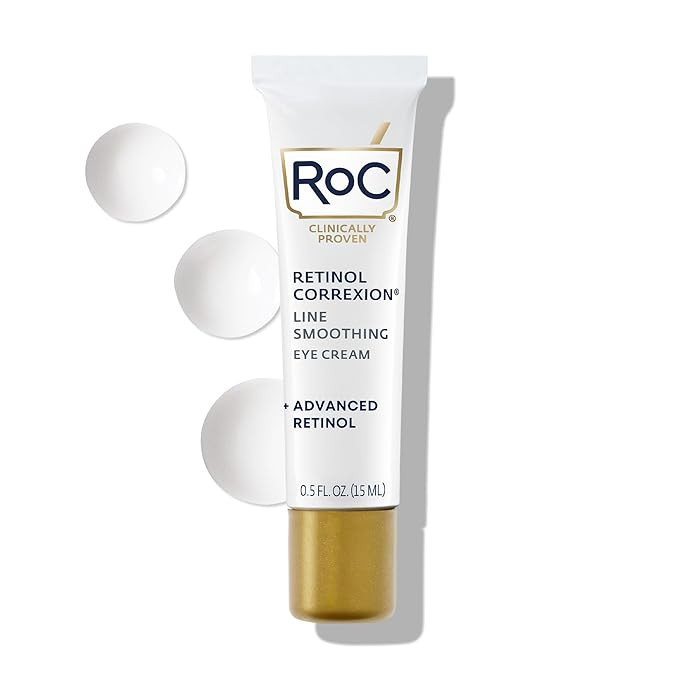 RoC Retinol Correxion Under Eye Cream for Dark Circles & Puffiness, Daily Wrinkle Cream, Anti Agi... | Amazon (US)