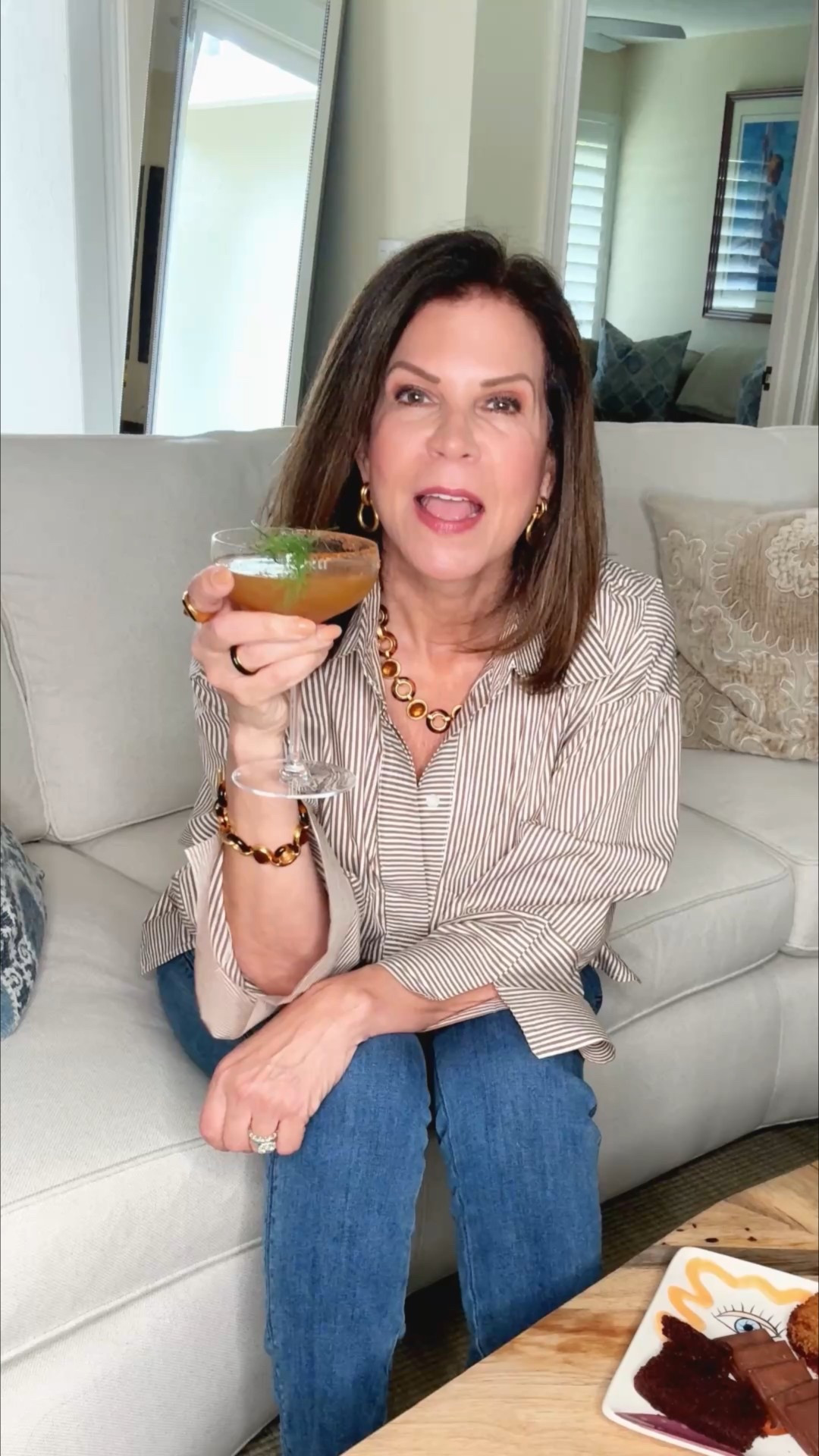 Cheers to midlife… or let’s be honest, way past it 😉🍸

But when there’s a cozy fall moment, a splash of UNI Tequila, and Jules Aron’s “The Low Proof Happy Hour” in hand — I call that thriving ✨

Of course, cocktails need snacks — and I’m serving mine on these gorgeous Four Sisters plates from my friend Amy. 🩷

Style, sips, and self-care — the essentials for conquering midlife (and beyond) 🧡

Boots: @inez
Shirt: @amazon
Jeans: @frannegolde
Bling: @julievos

Comment CHEERS and I’ll send you info on everything here. 

Inez code: GWEN15
Franne Golde code: GWEN for 15% off

Have a marvelous Monday! It’s a great day to get things done! 💪🏻 


#LTKShoeCrush #LTKStyleTip #LTKSeasonal