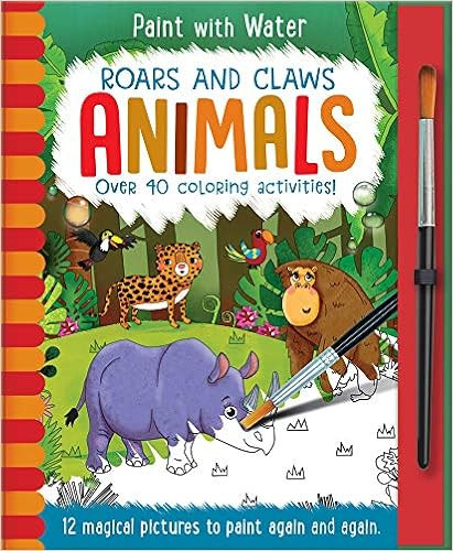 Roars and Claws - Animals (Paint with Water)     Hardcover – July 1, 2019 | Amazon (US)