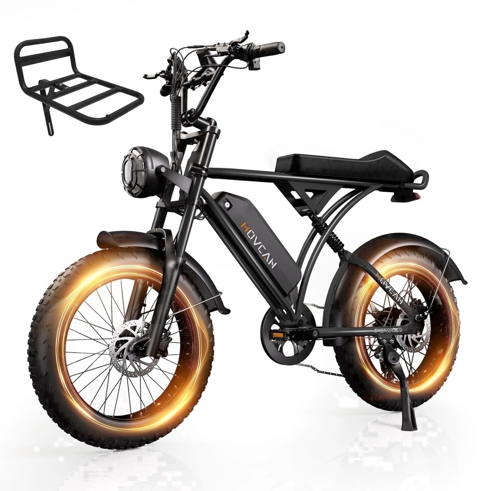 Movcan V60 Electric Bike for Adults, 750W 20MPH Electric Mountain Bike, 48V 15.6Ah, 20" Fat Tire,... | Walmart (US)