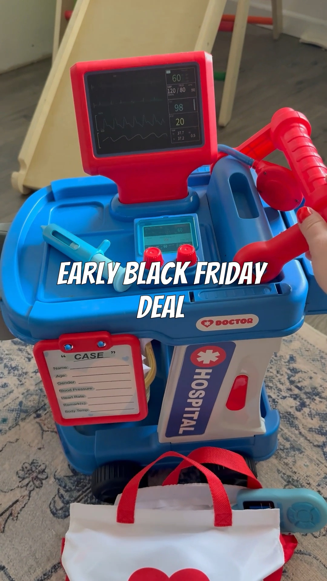 Early Black Friday deal! Kids doctor cart with accessories! 

Toddler toys / kids toys / Christmas presents for kids 

#LTKSaleAlert #LTKGiftGuide #LTKKids