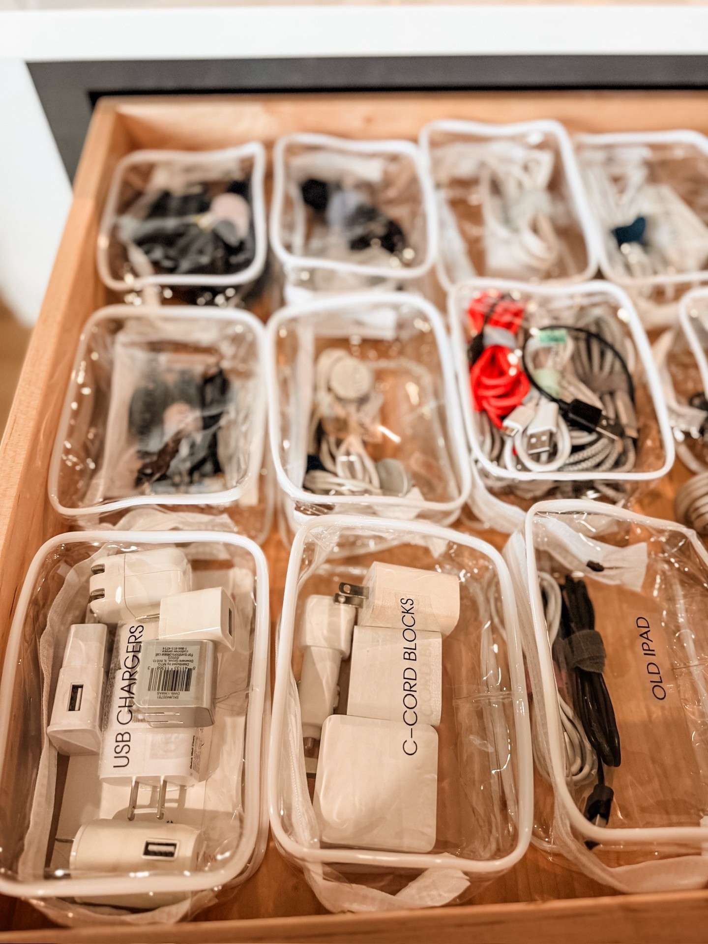 Tangled cords, meet your match!

You know we can't resist a moment to bring out the label maker 😉 Can you even imagine being able to find exactly what you're looking for in your tech drawer?