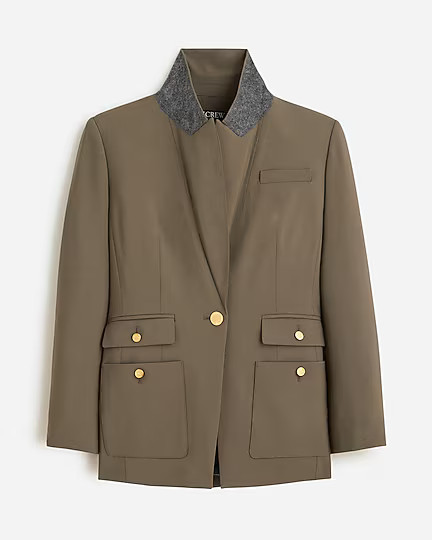 Vivienne blazer in Italian bi-stretch wool blend | J. Crew US