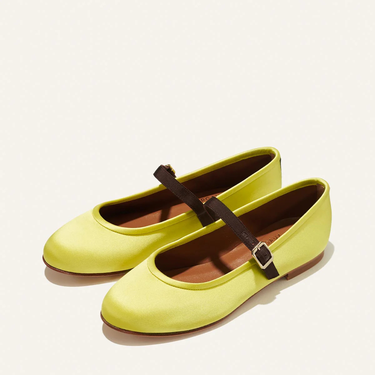 Matilda Goad x Margaux: The Demi Jane - Citron Satin | Margaux