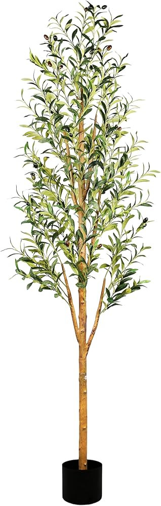 Sunnyglade 6FT Tall Artificial Olive Tree Faux Silk Potted Plants for Home Living Room Office Dec... | Amazon (US)