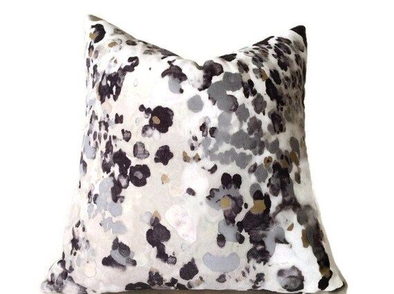 Niumi Storm Luxurious Velvet Pillow Cover, Decorative Pillow Cover, Grey Pillow, Colorful Pillows, D | Etsy (US)