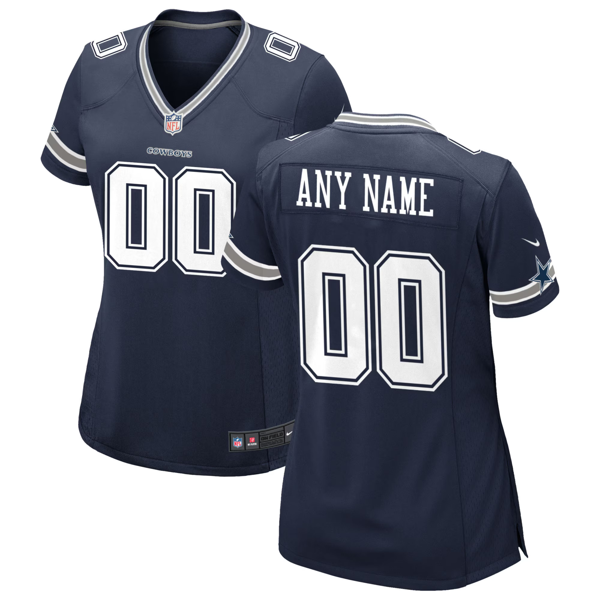 Dallas Cowboys Nike Women's Custom Game Jersey - Navy | Fanatics