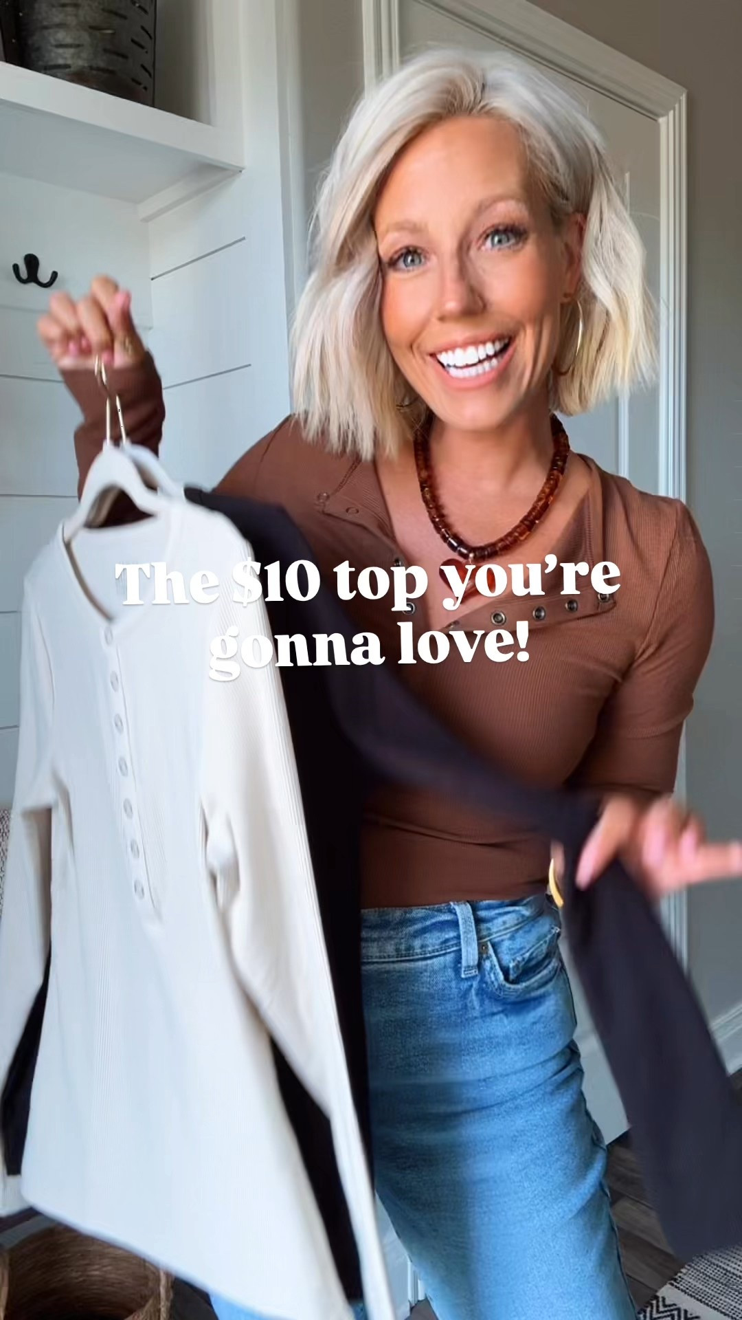 The best $10 top for fall!!! I wear this style of top nonstop in the fall and winter so I knew I wanted every color I could get my hands on!!!
⬇️⬇️⬇️
Top small
Sofia jeans and cropped jeans sized down to a 2
Deconstructed hem jeans TTS but sized up to 6 for a roomy fit. 

#LTKStyleTip #LTKSeasonal #LTKFindsUnder50