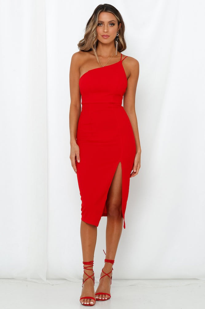 HELLO MOLLY Taking It Back Dress Red | Hello Molly (AU)