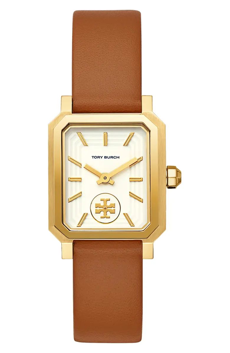 Robinson Leather Strap Watch, 27mm x 29mm | Nordstrom