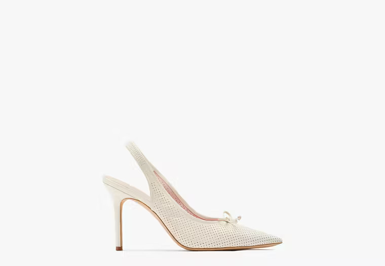 Kate Spade Veronica Slingback Pumps, Parchment - 6.5 | Kate Spade Outlet