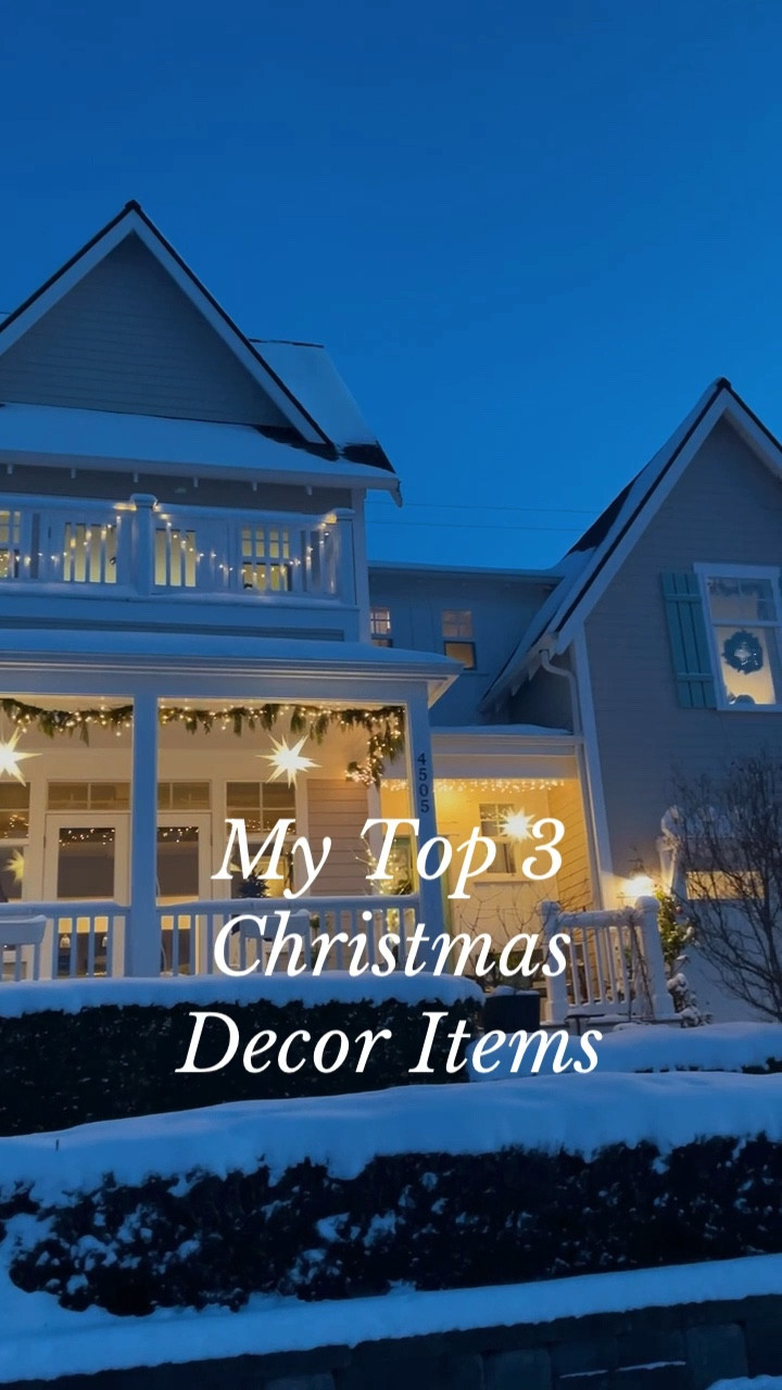 My top 3 Christmas decor items: faux cedar garland, window candles, hanging star lights 

#LTKstyletip #LTKHoliday #LTKhome