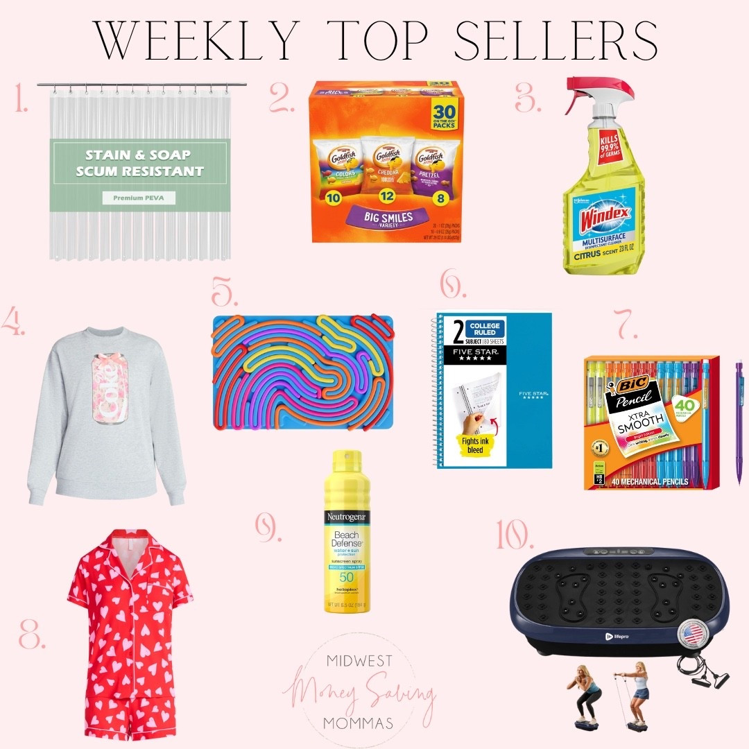 Weekly top sellers

Best sellers  shower liner  snacks  cleaning supplies  sweatshirt  fidget toys  notebook  pencils  pajama set  sunscreen  vibration machine 

#LTKmomlife #LTKSeasonal #LTKHome