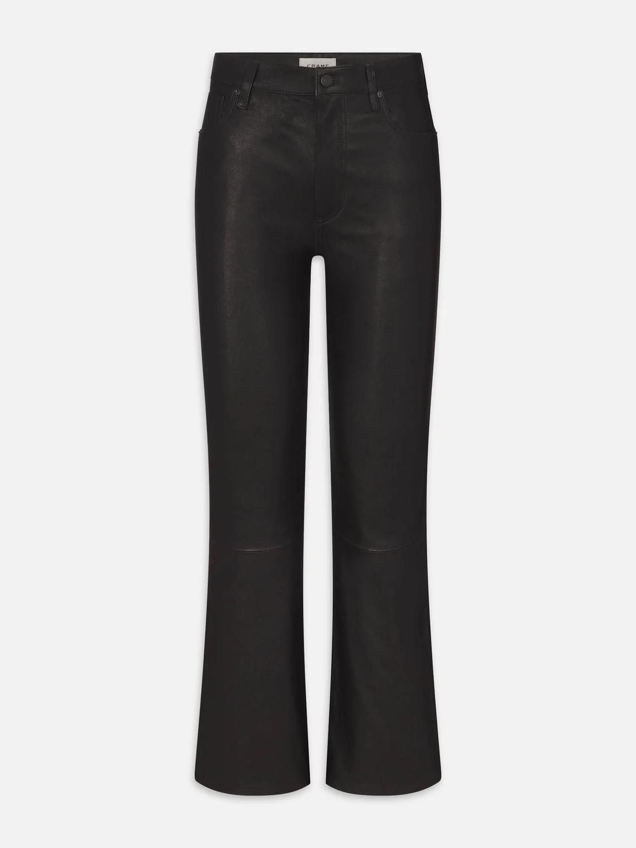 THE LEATHER REBOOT CROP BLACK | Frame Denim