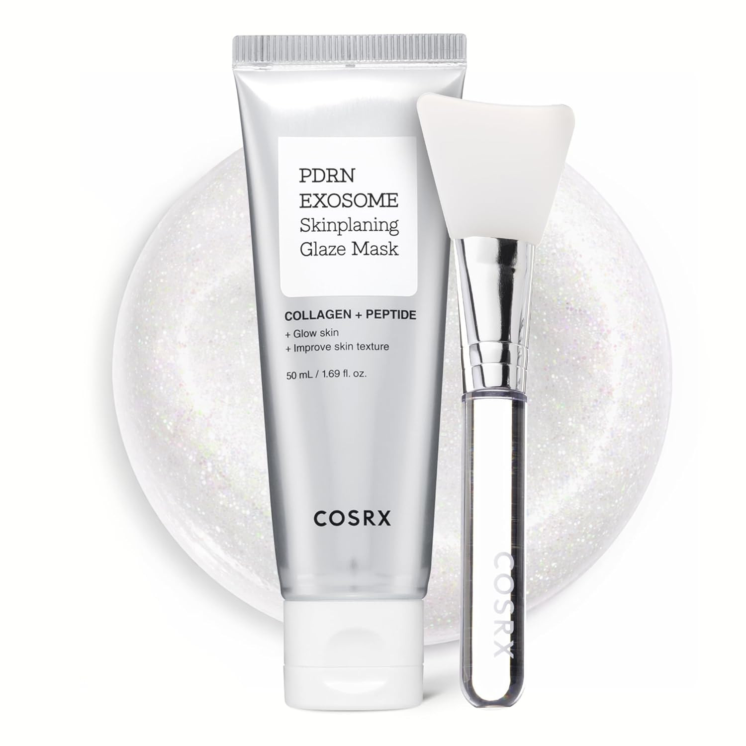 COSRX PDRN Exosome Skinplaning Glaze Mask for Face with Salmon DNA PDRN & Exosome, Overnight Wrapping Mask for Glass Skin, 1.69 fl. Oz, Korean Skin Care | Amazon (US)