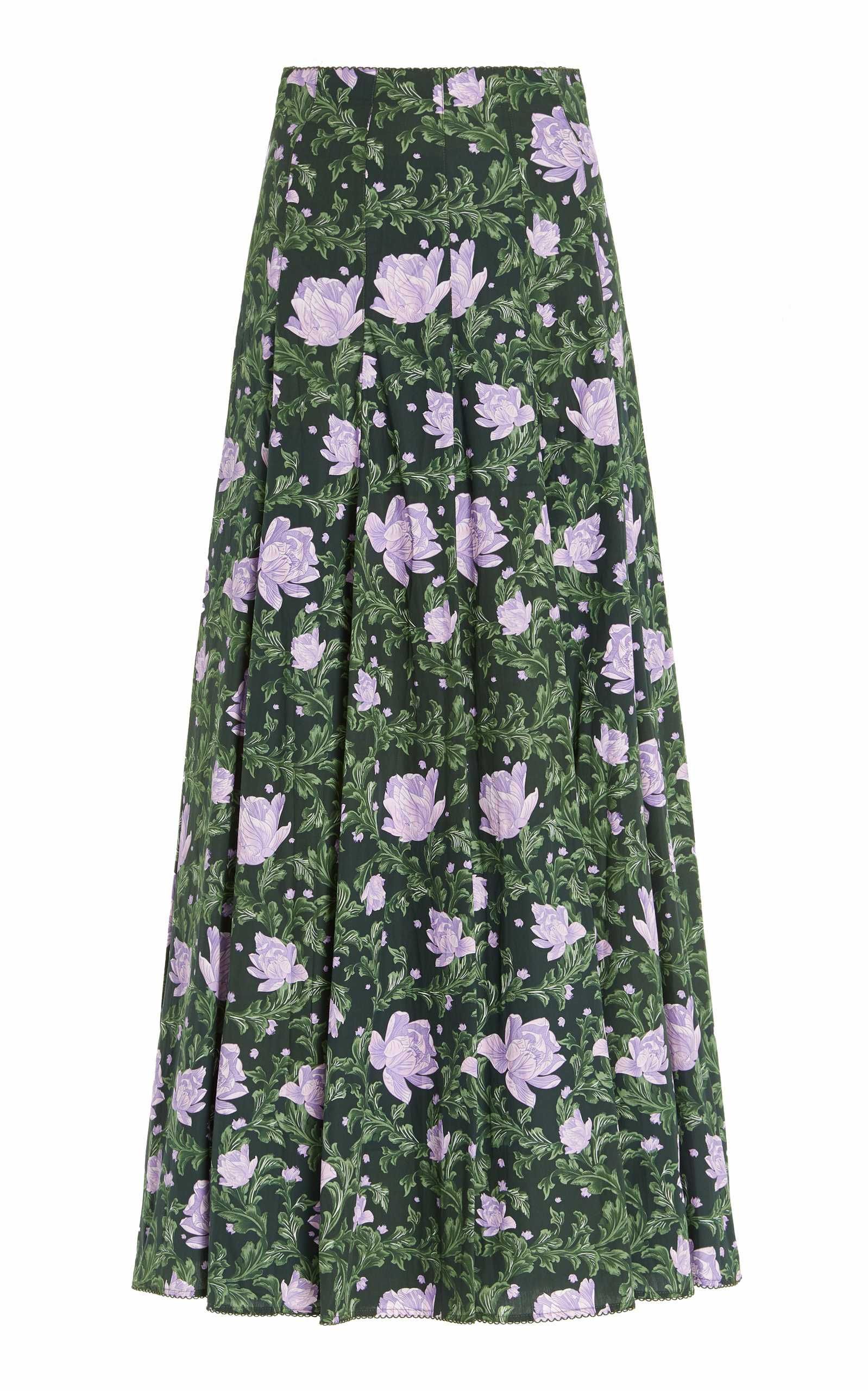 Exclusive Mimosa Floral Cotton Maxi Skirt | Moda Operandi (Global)