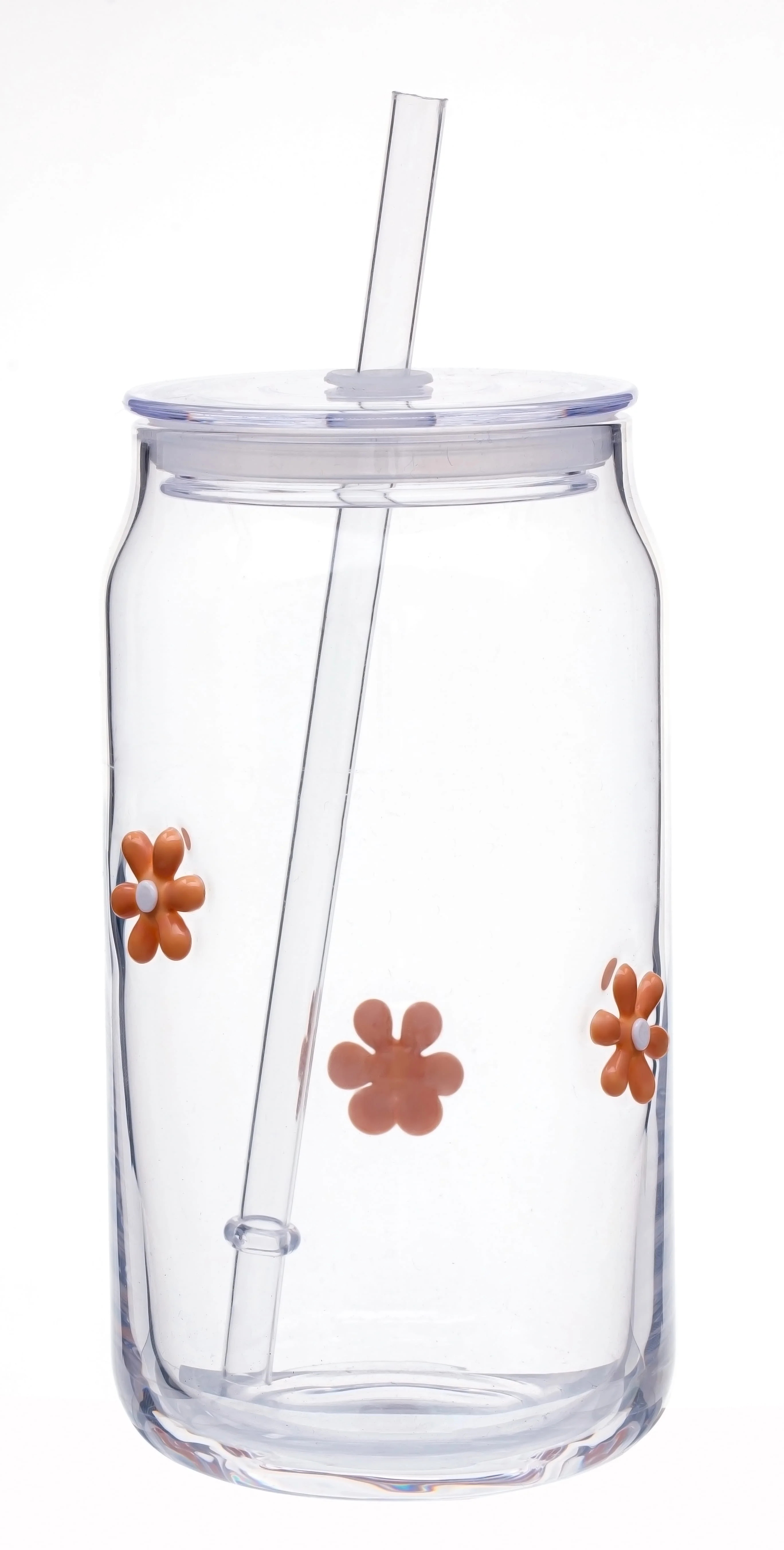 Mainstays Flower Charms Can Glass Sipper | Walmart (US)