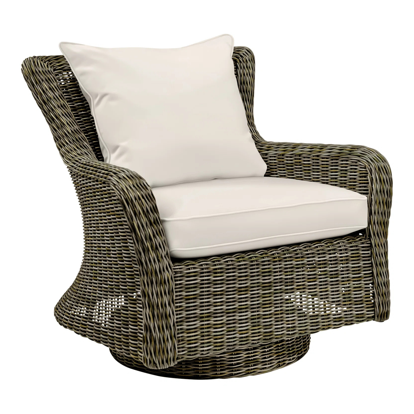 Sag Harbor Swivel Rocking Chair with Cushions | Perigold