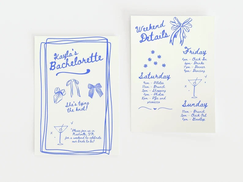 Bachelorette Itinerary Template, Charleston Bachelorette Trip, Bachelorette Weekend Itinerary, Sc... | Etsy (US)