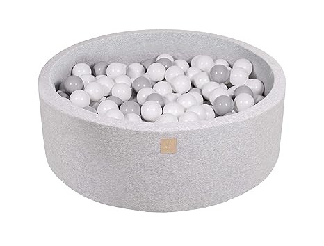MEOWBABY Foam Ball Pit 35 x 11.5 in /200 Balls Included ∅ 2.75in Round Ball Pit for Baby Kids S... | Amazon (US)