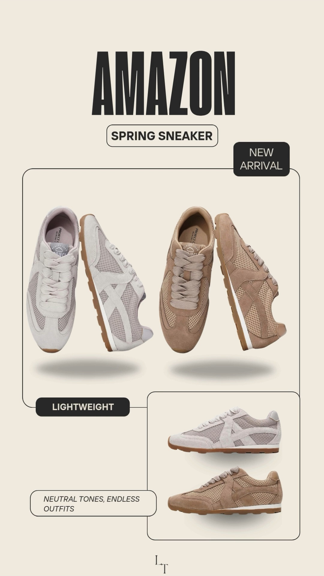 Neutral spring sneakers 🤩

#LTKootd #LTKgrwm #LTKTravel