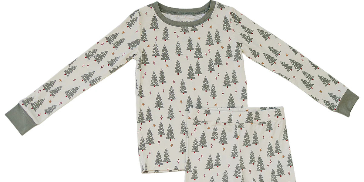 Navy Floral Bamboo Cozy Set for Kids | Sizes 6M-5/6Y | Mebie Baby