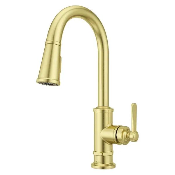 Pfister Port Haven 1.8 GPM Deck Mounted Pull Down Kitchen Faucet - Overstock - 33055448 | Bed Bath & Beyond