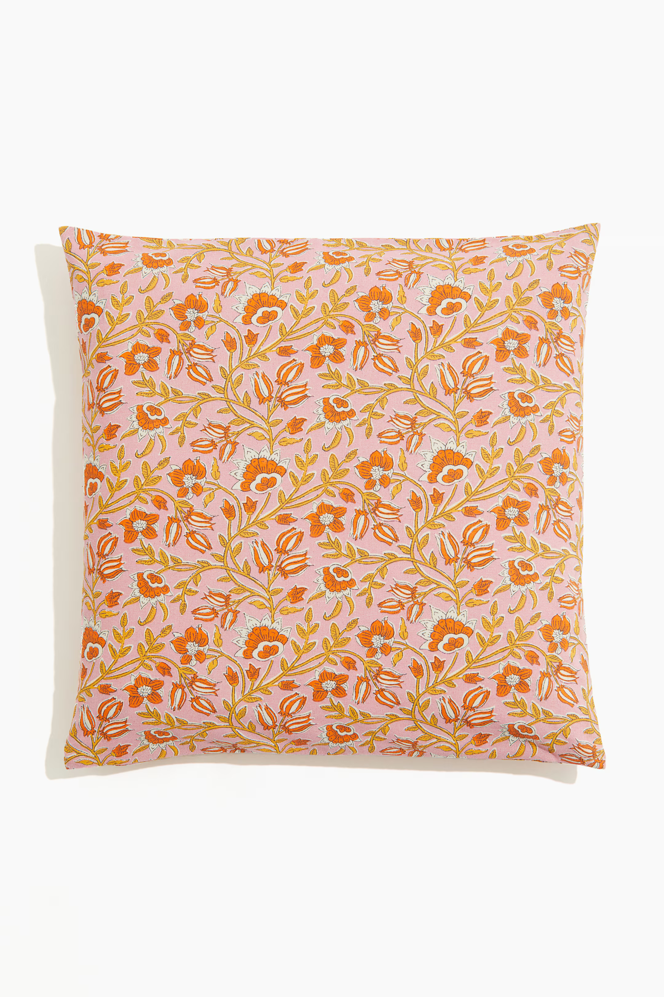 Patterned Cushion Cover - Pink/floral - Home All | H&M US | H&M (US + CA)